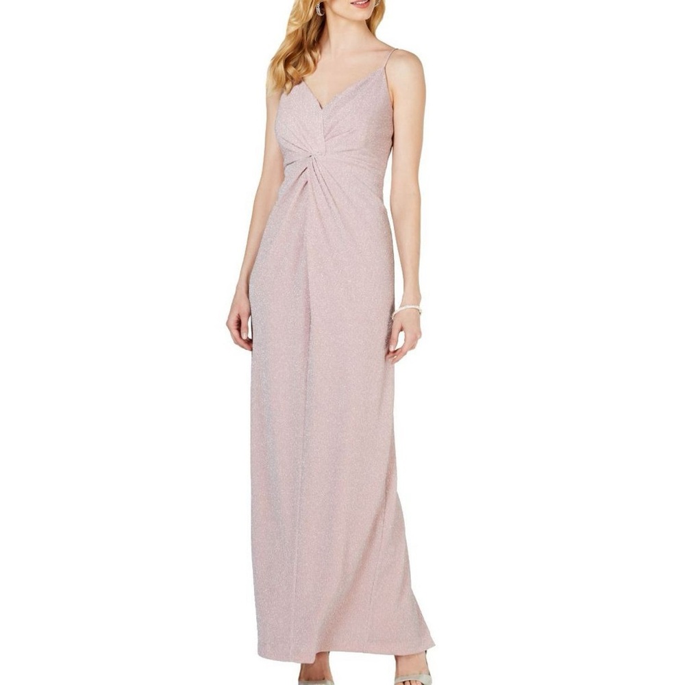 Adrianna Papell Shimmering Blush Dress size 14